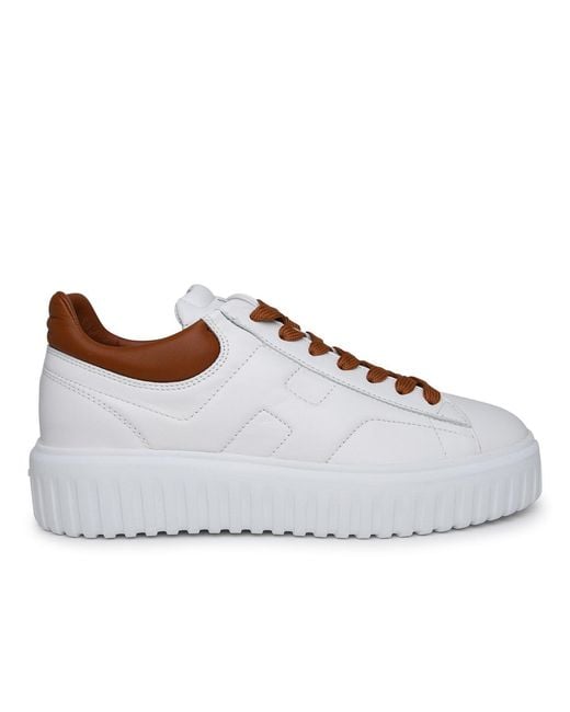 Hogan Brown Hxm6450Fc60Le90446 Leather Sneakers for men