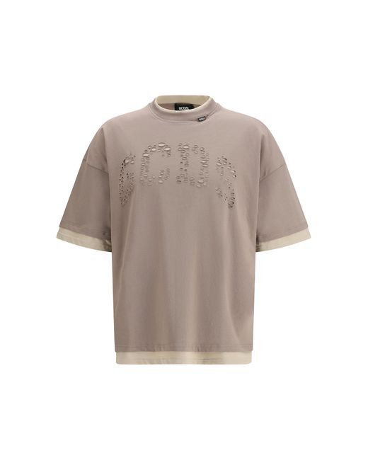 Men's Grey Over T-Shirt Cotton Jersey Sandshell/Bone