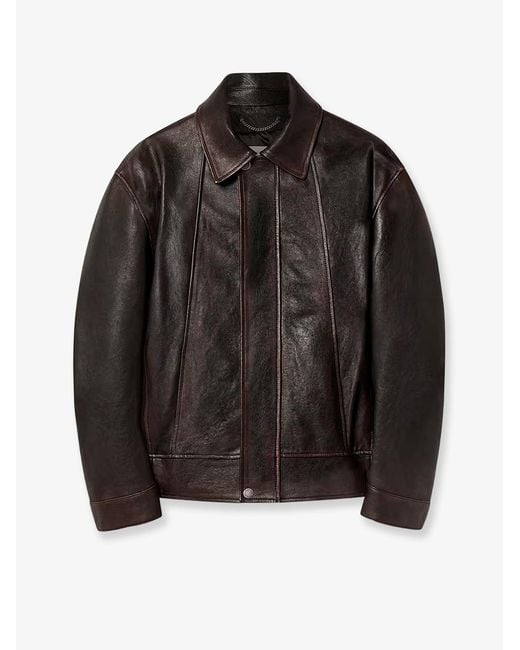 Golden Goose Deluxe Brand Black Prince Leather Bomber for men