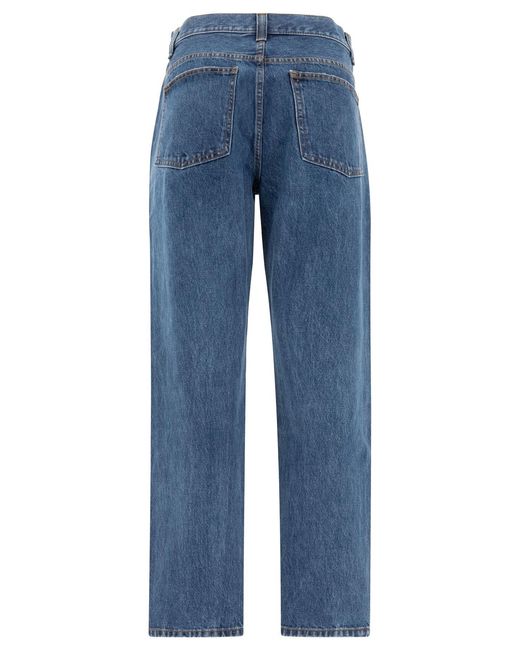 Khaite Blue Essential High-Waisted Jeans
