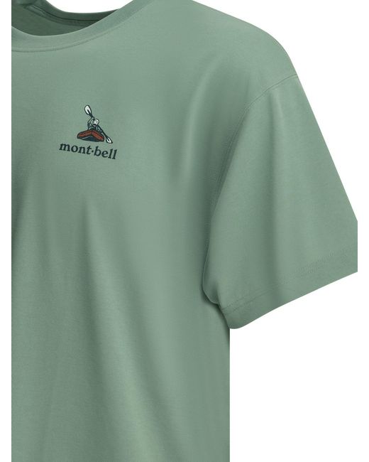 Montbell Green T-Shirts for men