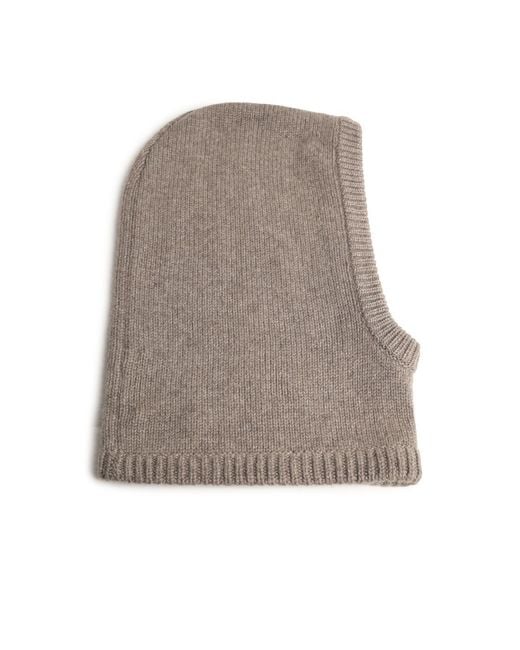 Lisa Yang Gray Astri Balaclava Truffle Cashmere