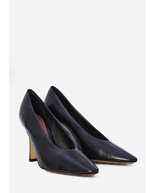 Bottega Veneta Blue Sofia Leather Pumps