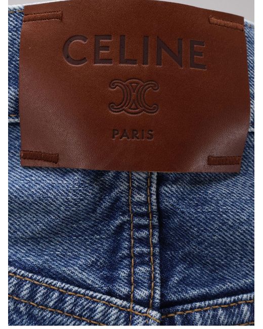 Céline Blue Boyfriend Cotton Jeans for men