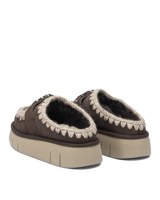 Mou Brown Loafers & Slippers