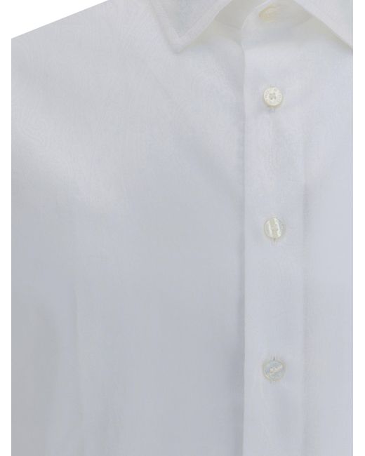 Etro White Shirt Roma for men