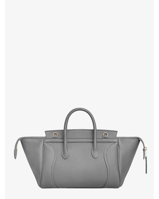 Céline Gray Luggage Small Leather Crossbody Bag
