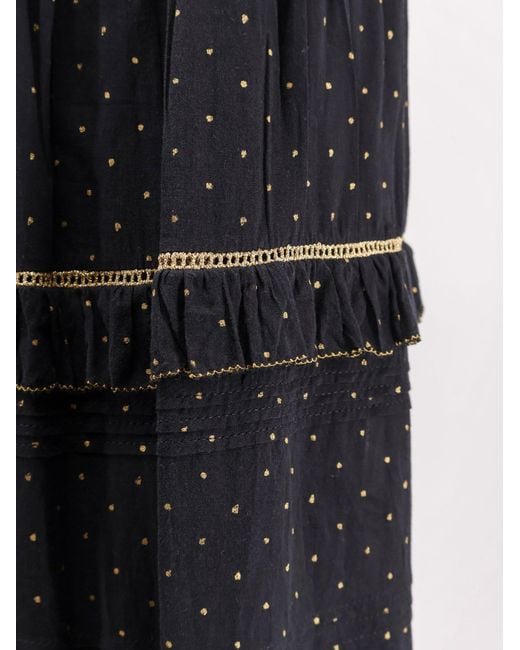Isabel Marant Black Marant Etoile Volodia Polka-Dots Skirt