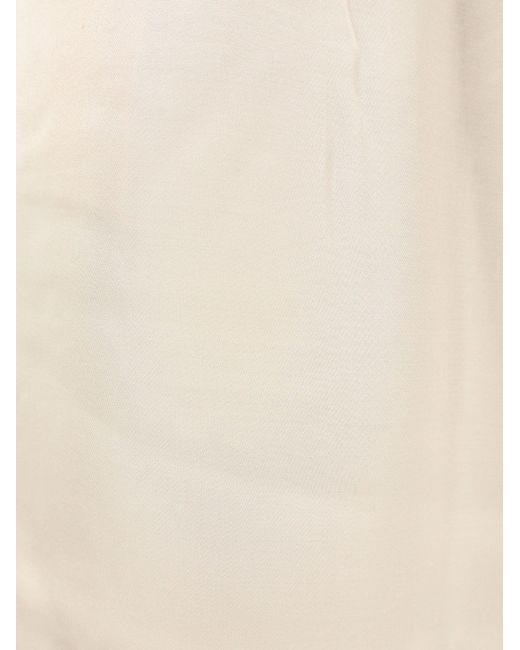 Frankie Shop White Nelis Satin Bermuda Shorts