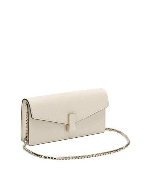 Valextra Natural Clutch "Iside" With Chain