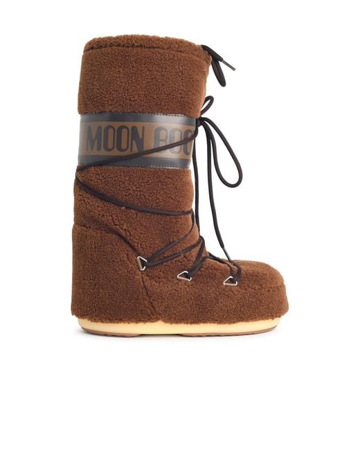 Moonboot Brown Faux Fur Boot