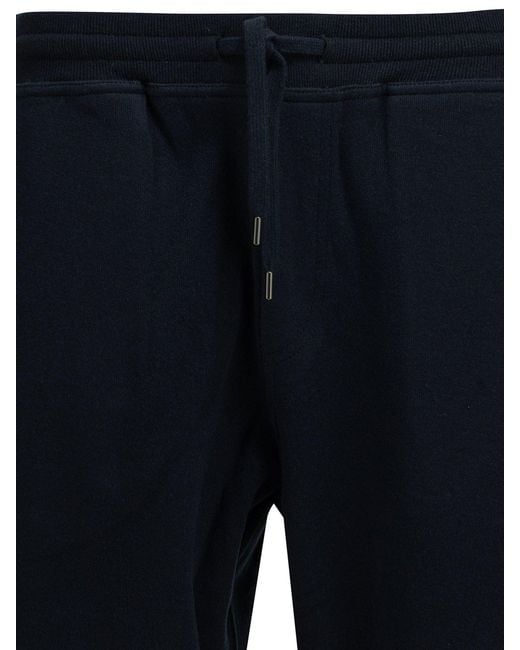 Brunello Cucinelli Blue Cashmere Sweatpants for men