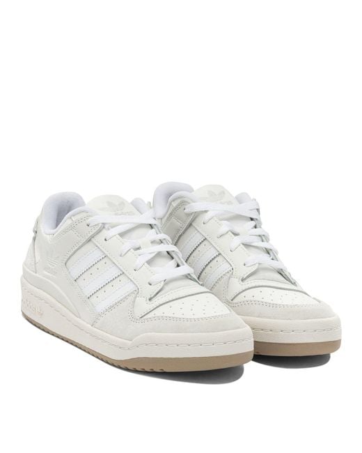Adidas Originals White "Forum Low Classic" Low Sneakers