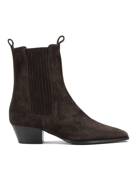 Aeyde Brown Agata Pull-On Ankle Boots