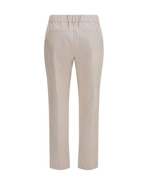 Brunello Cucinelli Gray Cotton Pants