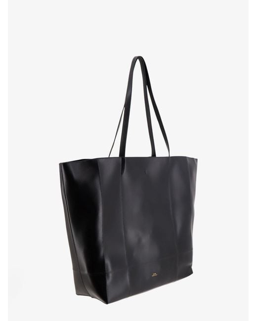 Totême Black Roam Leather Shoulder Bag