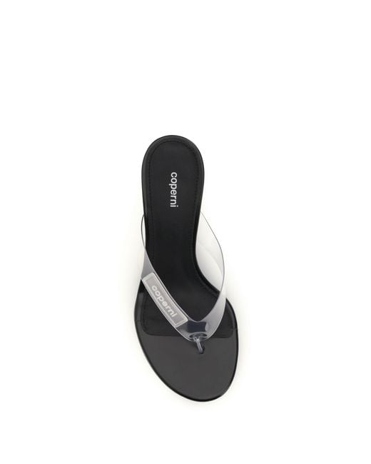 Coperni White Wedge Flip-Flops Sandals