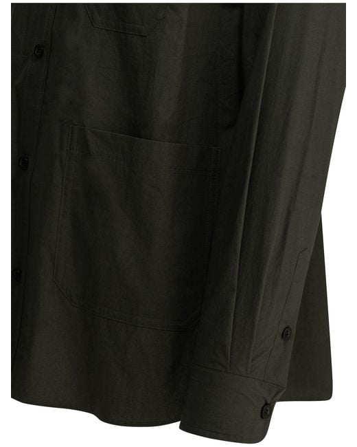 Sacai Black Typewriter Casual Shirt for men