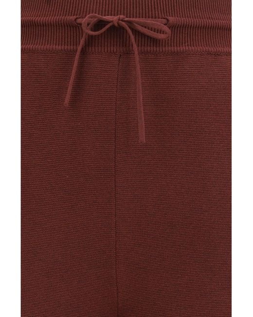 Loro Piana Purple Siena Silk And Cotton Pants Soft Plumwood
