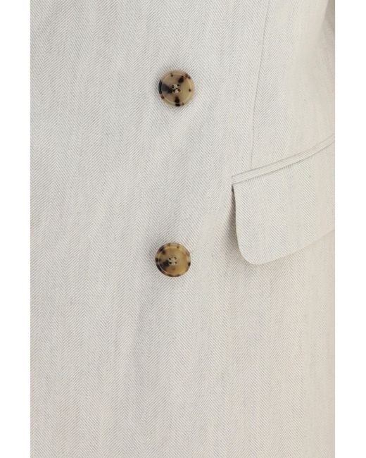 Dries Van Noten White Barry Blazer for men
