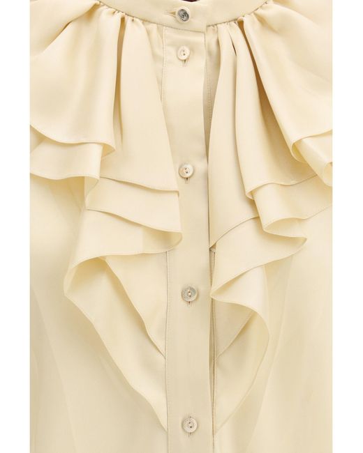 Gucci Natural Silk Twill Shirt