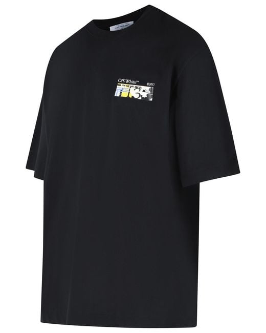 Off-White c/o Virgil Abloh Black 'Industrial Arrow' Cotton T-Shirt for men