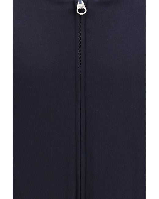 Loro Piana Blue Windmate Hooded Bomber for men