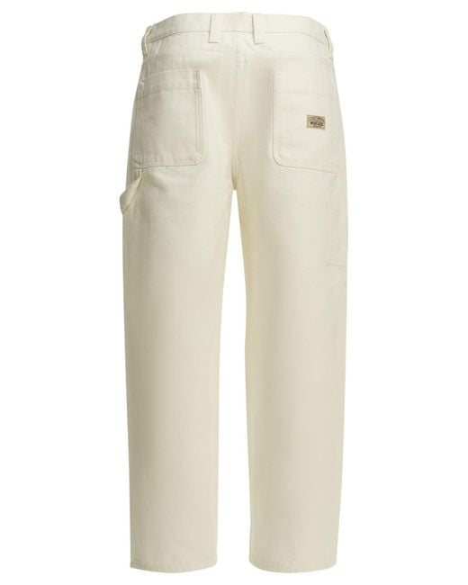 Stussy Natural Cotton Trousers for men
