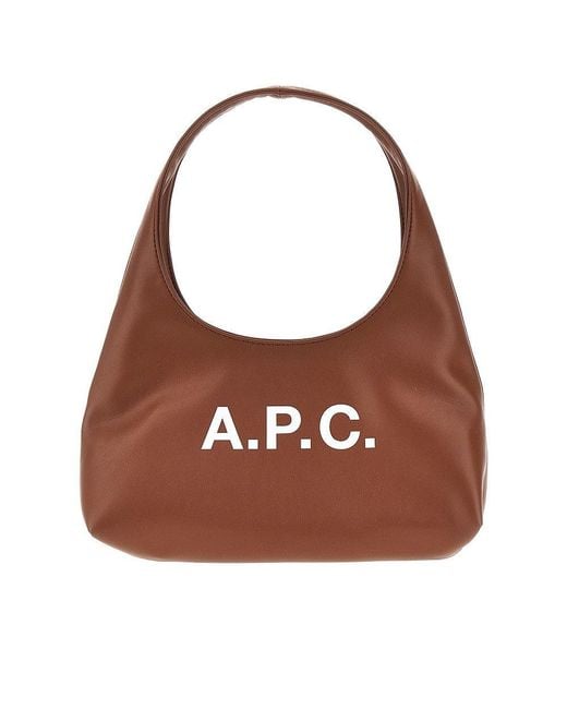 A.P.C. Brown Ninon Baby Tote Bag