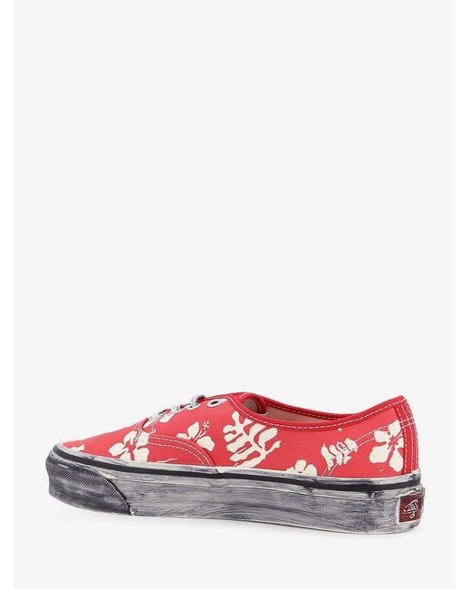 Vans Red Sneakers Lx Authentic 44 Canvas