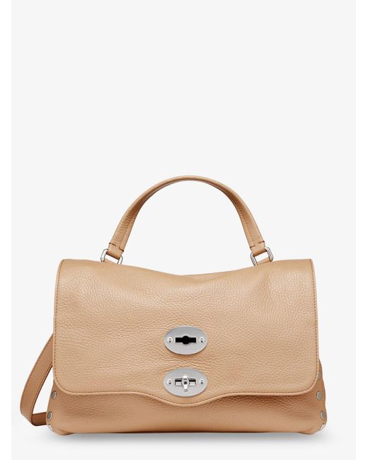 Zanellato Brown Crossbody Bag Postina Daily Hammered Leather