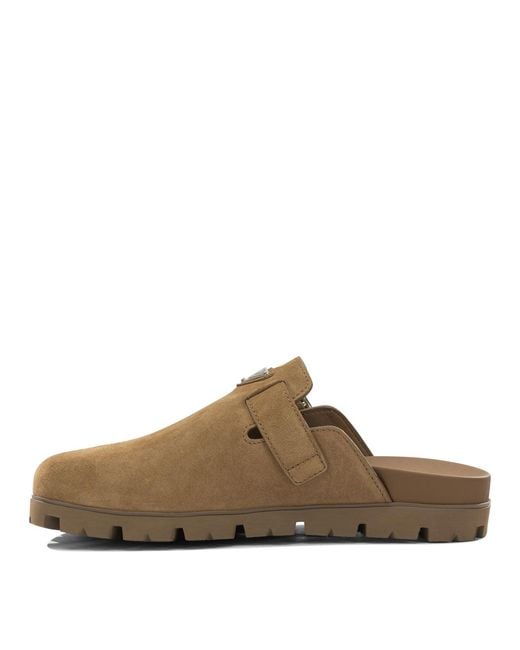 Prada Brown Calf Leather Loafers for men