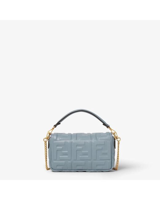 Fendi Blue "Baguette" Crossbody Bag Mini