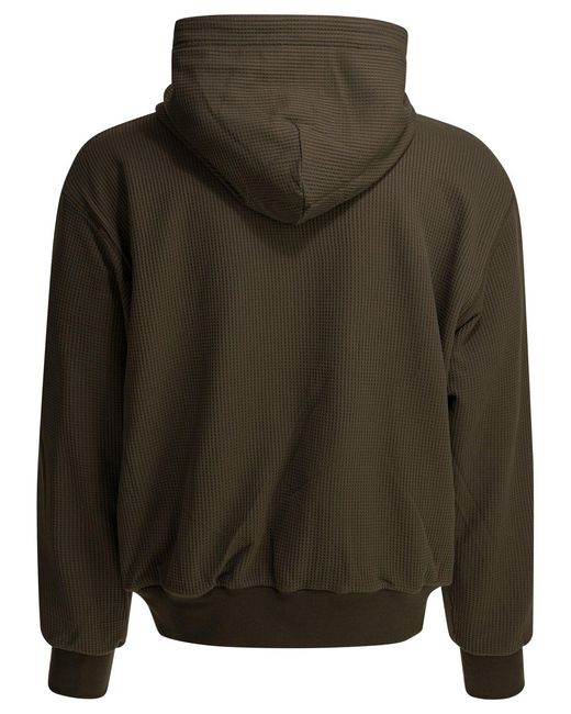 DAIWA PIER 39 Green Zipper Hoodie Sweatshirts for men