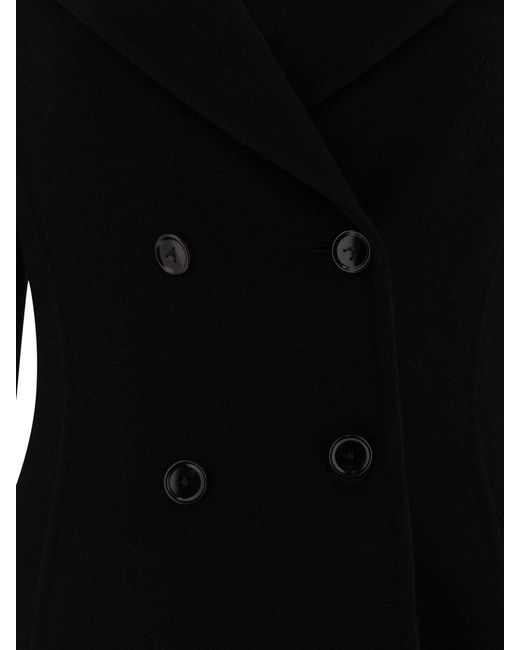 Alaïa Black Double Breasted Coat
