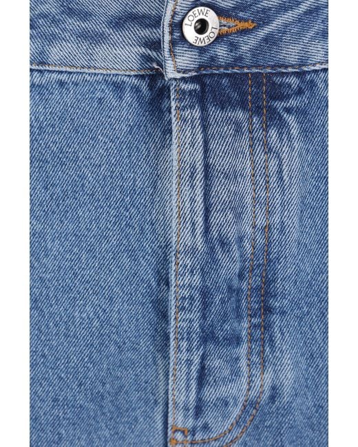 Loewe Blue Anagram Baggy Jeans