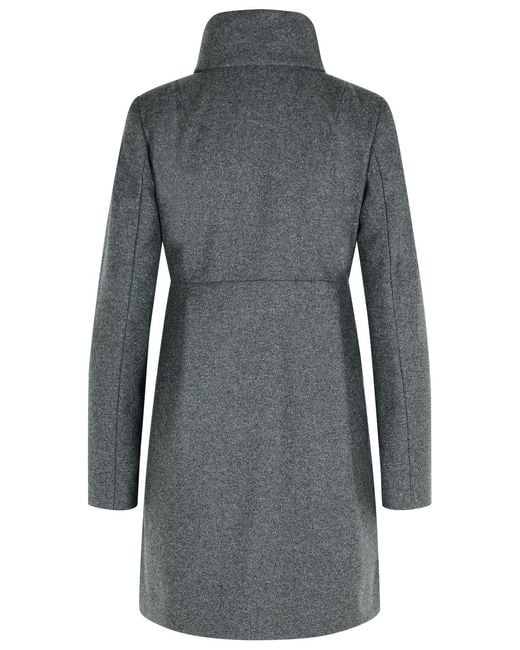 Fay Gray Graphite Wool Blend Coat