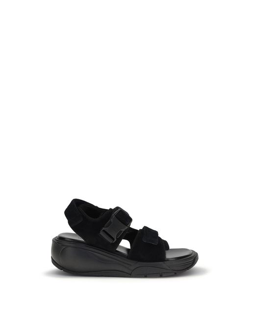 Phoebe Philo White Sandals Pace Runner Suede