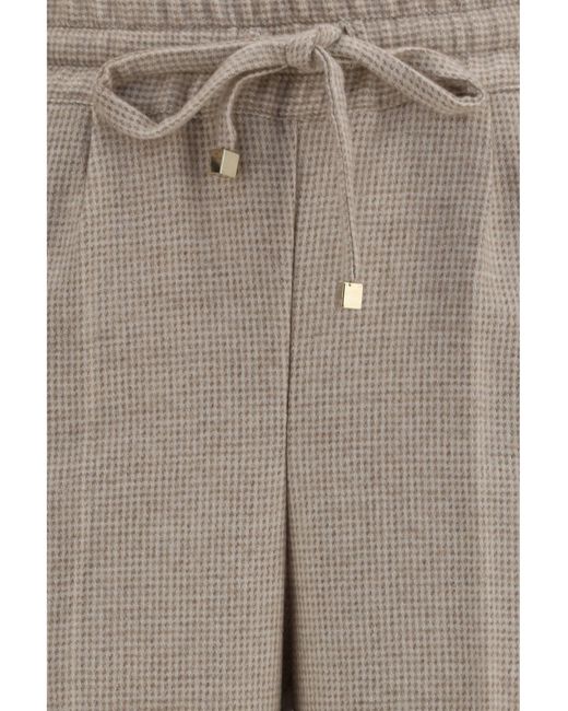 Kiton Gray Cashmere Drawstring Pants