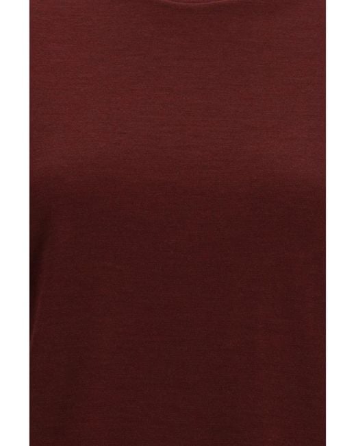 Thom Browne Red Wool-Blend T-Shirt