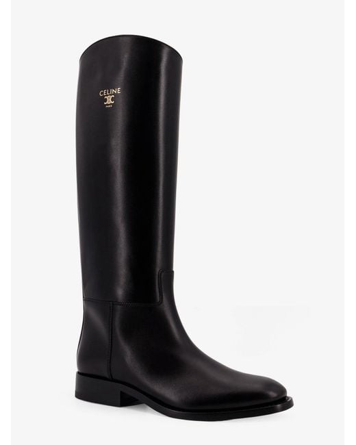 Céline Black Anais Leather Boots