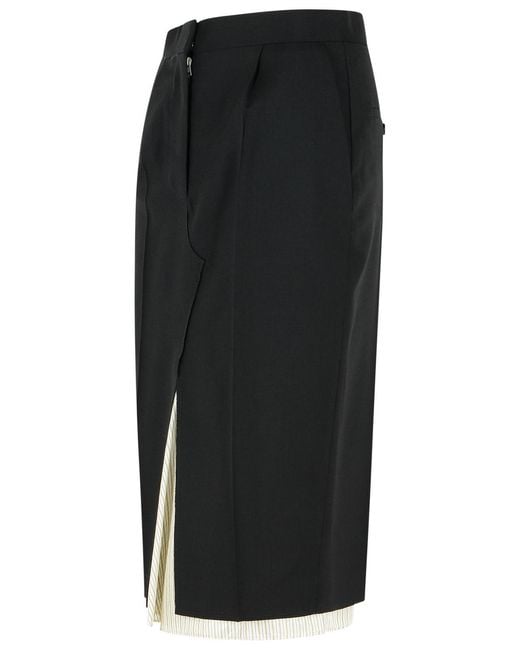 Marni Black Midi Skirt