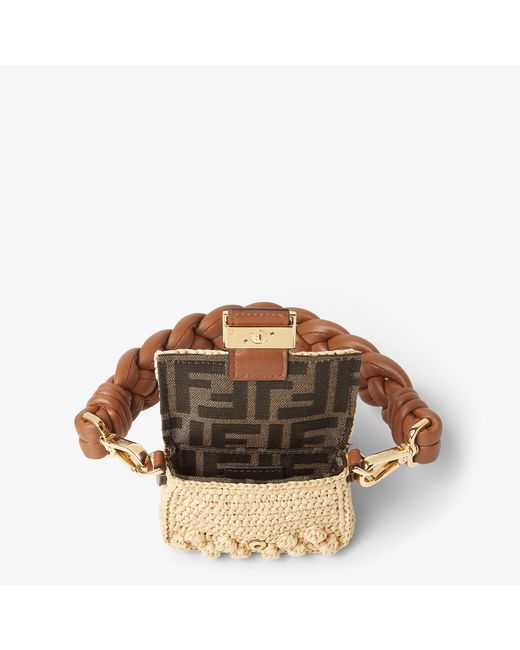 Fendi Metallic "Baguette Charm" Mini Handbag