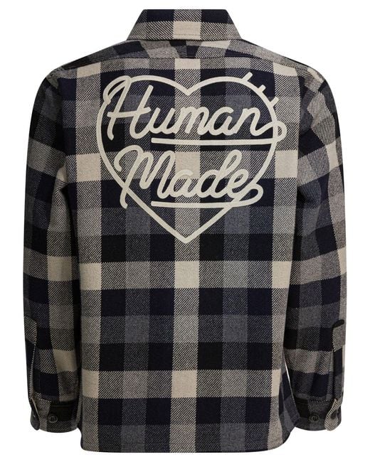 Human Made Wool Overshirt Jacket Jackets And Coats Black for men