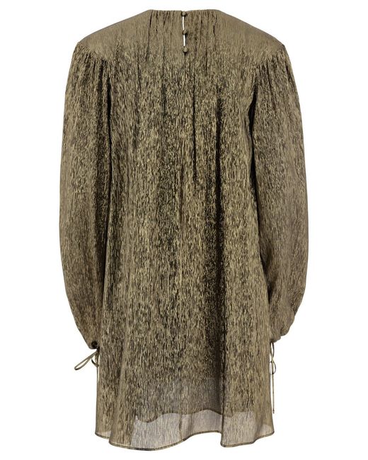 Chloé Green Elegant Silk Blend Mini Dress For