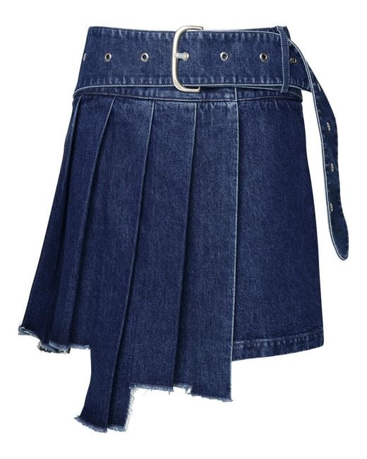 Women's Blue Demin Skirt