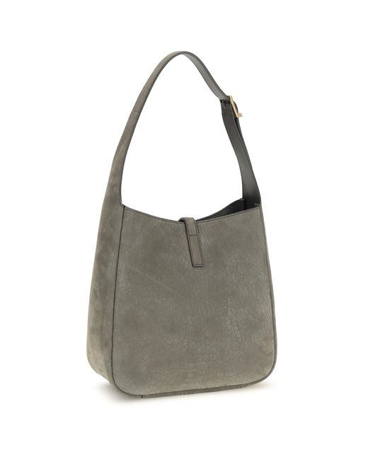 Saint Laurent Gray 5 À 7 Supple Shoulder Bag
