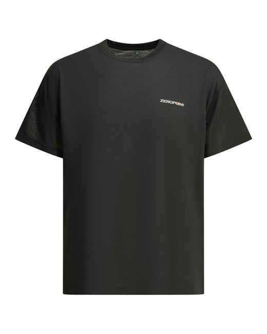 Montbell Black Polyester T-Shirt for men