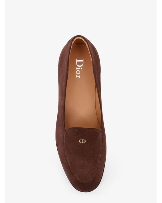 Dior Brown Dior Antibes Suede Loafers for men
