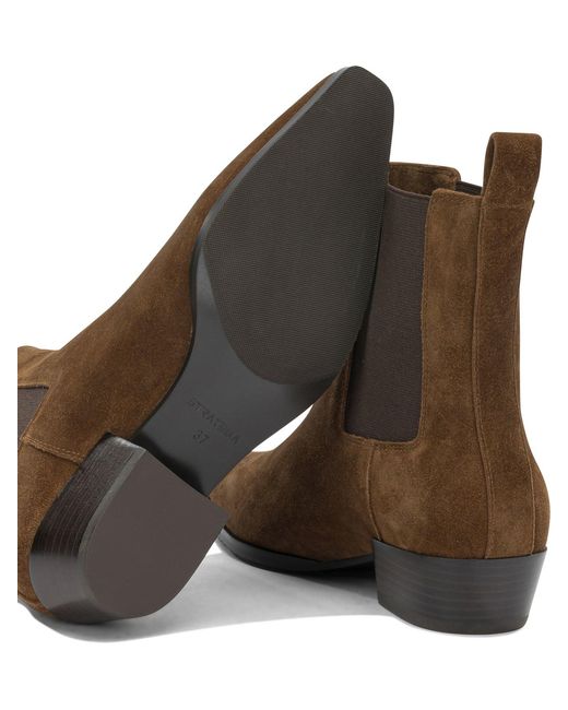 Strategia Brown Suede Leather Boots